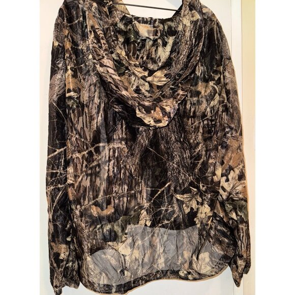 Ozark Trail Camouflage Mesh Jacket Men Size XL/XXL 1/4 Zip Hooded Pullover - Picture 4 of 8